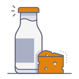 Молочный продукт иконка