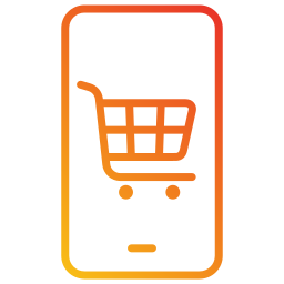 Mobile shopping icon