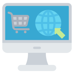 Веб-сайт электронной коммерции иконка