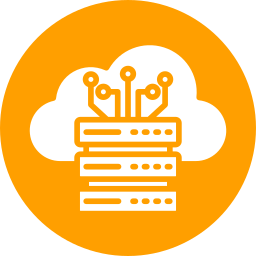 Cloud hosting icon