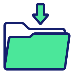 폴더 다운로드 icon