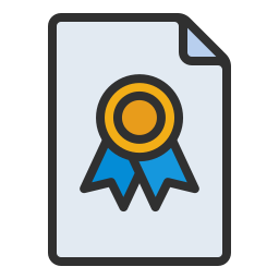 fichier de certificat Icône