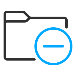 Remove folder icon