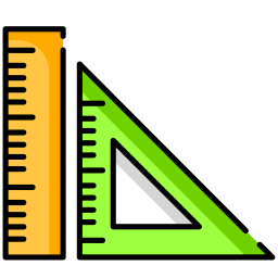 Scale ruler icon