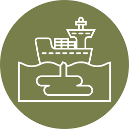 Water pollution icon