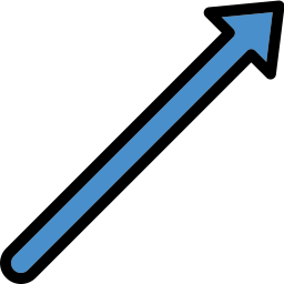 Up right arrow icon