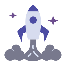 Rocket launch icon