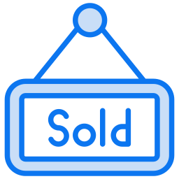 Sold sign icon