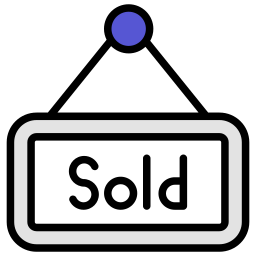 Sold sign icon