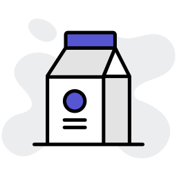 paquete de leche icono
