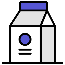 paquet de lait Icône