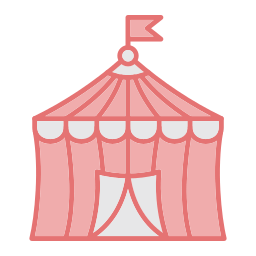 tenda de circo Ícone