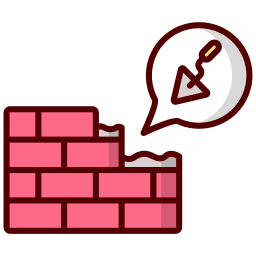 Brick wall icon