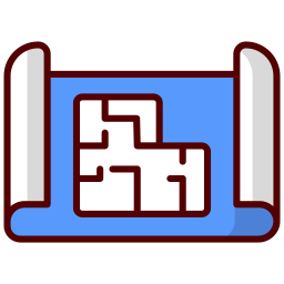 Construction plan icon