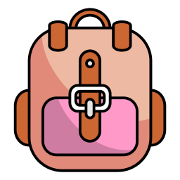 bolsa para la escuela icono