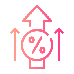 Profit margin icon