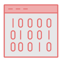 códigos binários Ícone