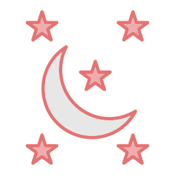 Night moon icon