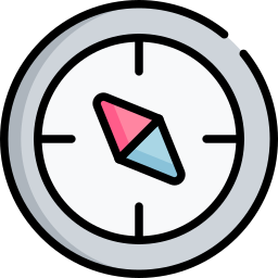 Magnetic compass icon