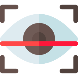 scansione dell'occhio icona