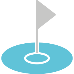 Golf flag icon