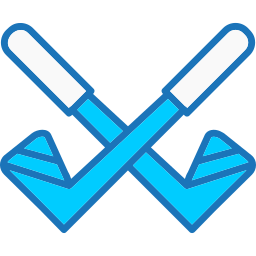 Golf sticks icon