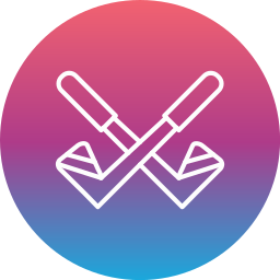 Golf sticks icon