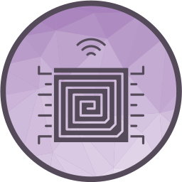 Radio frequency identification icon