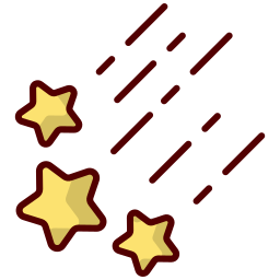 lluvia de meteoros icono