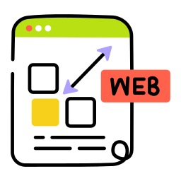 modelo da web Ícone