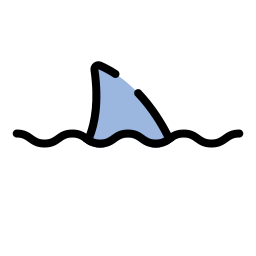 barbatana de tubarão Ícone