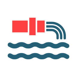 Water pollution icon