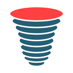 tempête de vent Icône