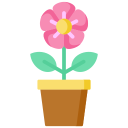 Flower pot icon