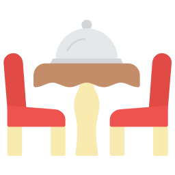 mesa del comedor icono