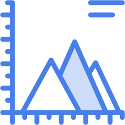 graphique pyramide Icône