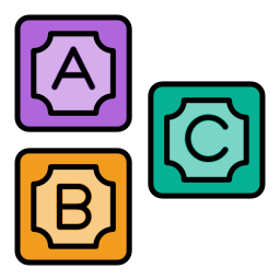 Abc block icon