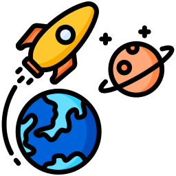 exploración espacial icono