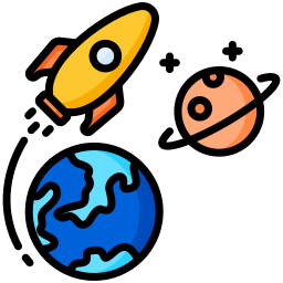 Space exploration icon