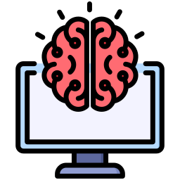 Мозговой компьютерный интерфейс иконка