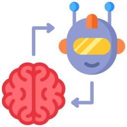 Robotic brain icon