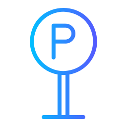 Parking sign icon