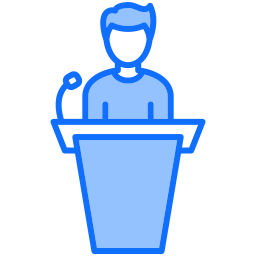 Public speaking icon