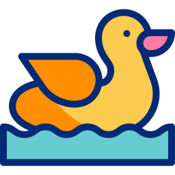 pato inflable icono