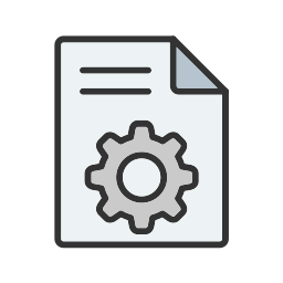 configuración del documento icono