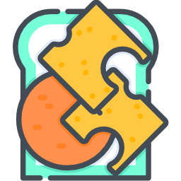Cheese bread icon