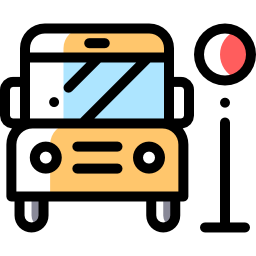 Bus stop icon