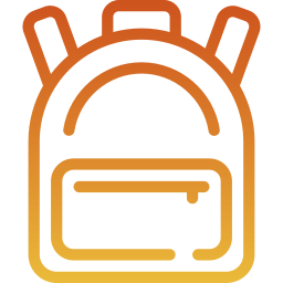 bolsa para la escuela icono