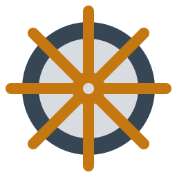 roda de barco Ícone