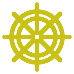 Boat wheel icon